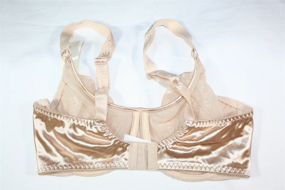 25A99 Playtex 7559 Sheer Graduated Shaping Lace Underwire Bra 38D Soft Taupe - Image 2 of 2