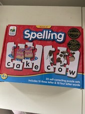 Match It Spelling Puzzle Set Game 20 Self-correcting Puzzle Sets Used