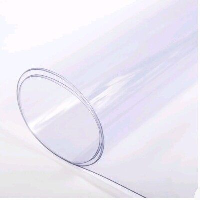 Clear Plastic Vinyl PVC Fabric 16 GAUGE double polished: 11 1/2'' x 54''