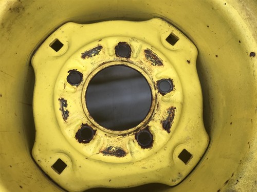 JOHN DEERE 430 420 REAR RIMS WITH DENMAN DITCH DIGGER AG BAR TIRES 26x12x12 332 - Picture 5 of 14