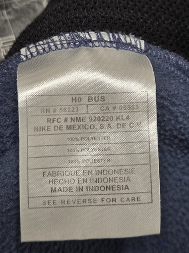 Nike ACG mid layer fleece Mens XL Blue therma fit 1/2 zip long sleeve gorpcore - Picture 10 of 16