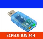 USB Carte Son Audio 5.1 Adaptateur Externe microphone Haut-Parleur PC Portable