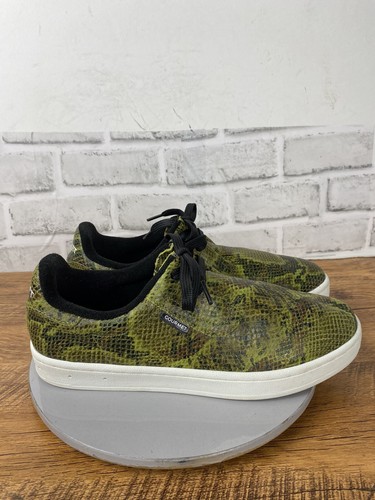 Mens Sneakers Gourmet Cinque 2 LXL – Olive Snake – White Size 9 - Picture 7 of 11