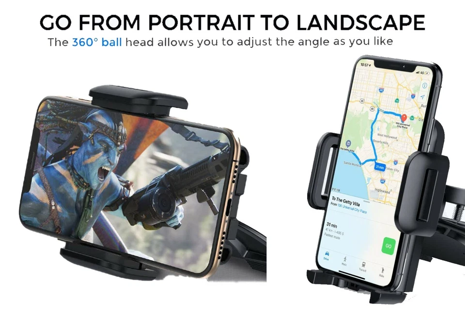 Cell Phone Car CD Slot Mount Holder Stand Adjustable 360 Rotation Universal - Image 3 of 4