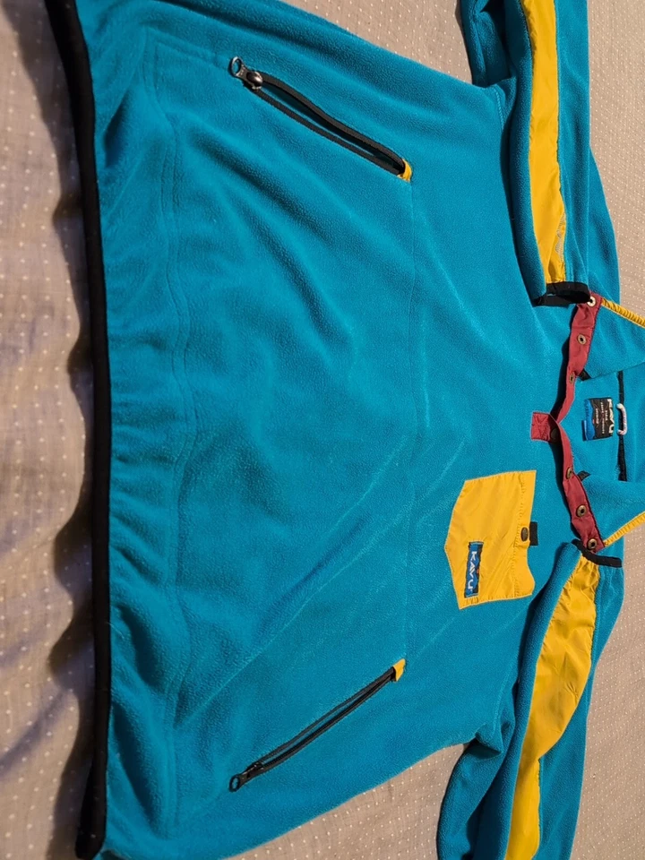 男式 Kavu 纽扣抓绒套衫夹克 — 第 3/4 张图片