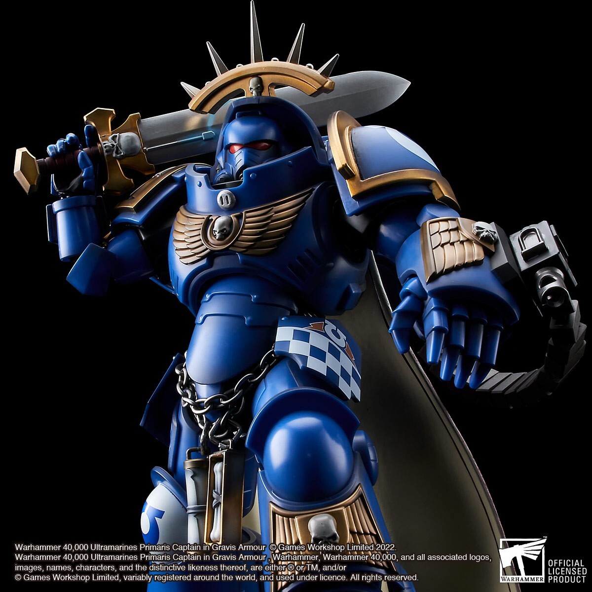NIB Warhammer 40k Bandai Limited Ultramarines Space Marine Gravis