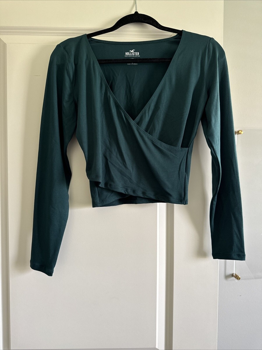 Hollister Clothing Hollister Wrap Crop Top Hollister Wrap Side Tie