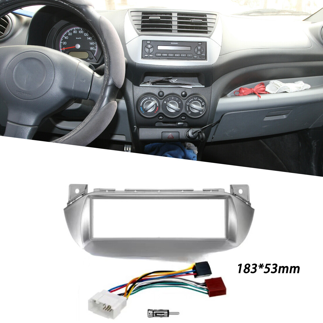 Fascia Stereo Radio Bezel Panel Frame DVD Trim For Suzuki Alto