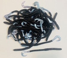 Curl Tail  ringworm  Black red flakes Silver Tail  6"  10- Pack pick your scent