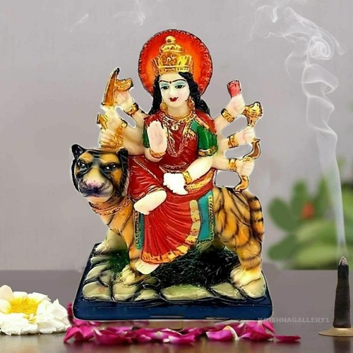 MATA Rani Marble Look Goddess Maa Durga Devi Idol Statue US