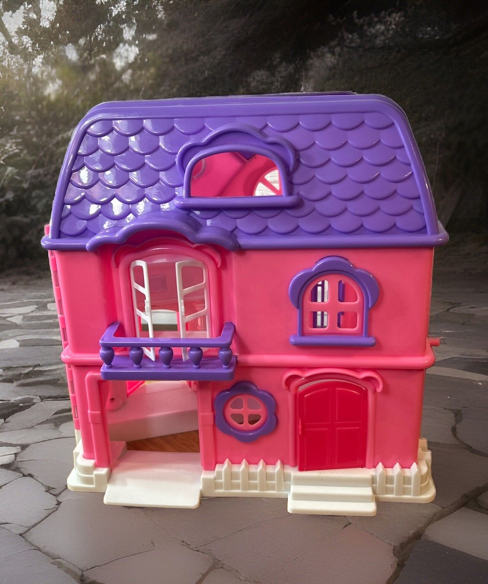 Fisher-Price Doll House w/ Lights Doorbell Sounds Pink Purple Toy 14