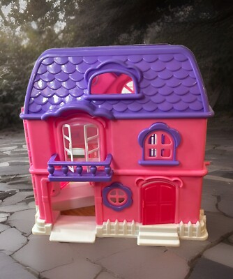 Fisher-Price Doll House w/ Lights & Doorbell Sounds Pink & Purple