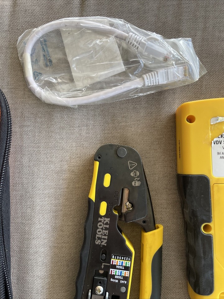 VERY CLEAN Klein Tools Cable Tester and Data Cable Installation Tool