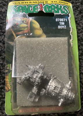 Rare OOP Citadel Miniatures Warhammer 40k Space Orcs 070671 Tin Boyz NIB NOS