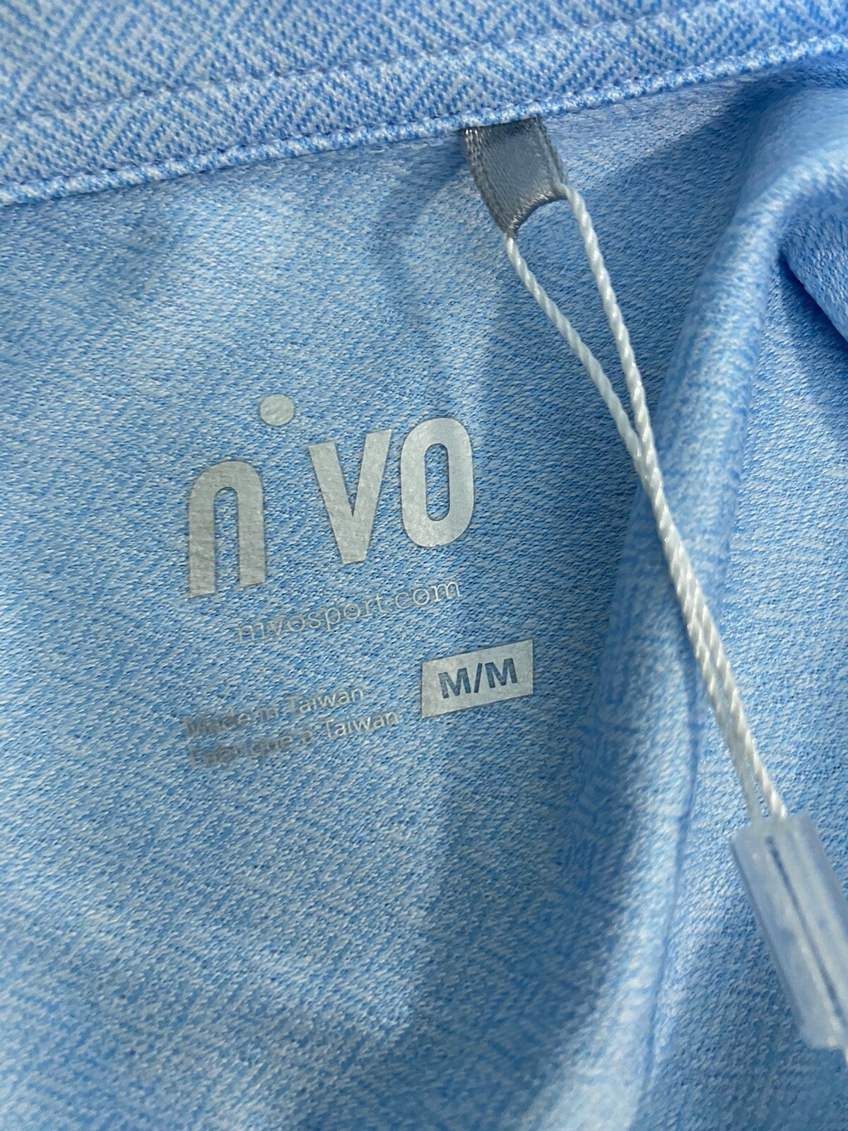 NIVO WOMEN'S GINGER SHORT SLEEVE POLO MEDIUM ICE BLUE NEW NWT