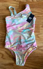 Lands' End Girls Size 5 Wild Blossom One Piece Bathing Suit
