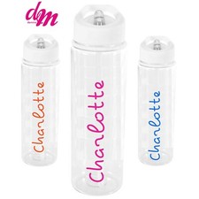 Personalised Water Bottle Inspired Fitness Flask Sport Club Valentines Gift
