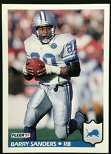 1992 Fleer Football Singles Pick From List