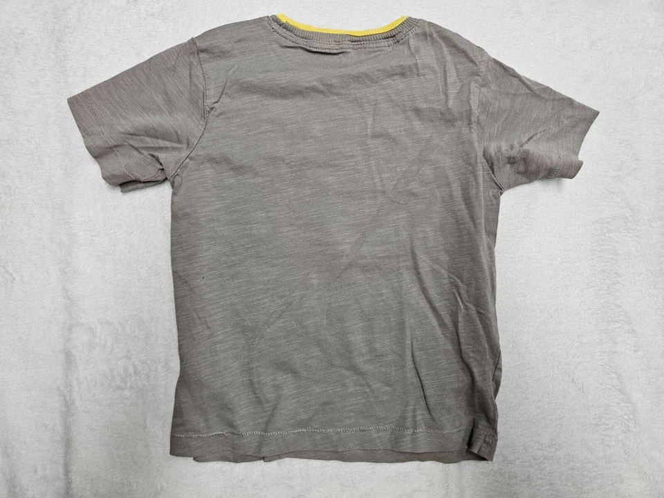 Camiseta Wonder Kids Gris Suave Ligera Manga Corta Robot Cuello Redondo 4T Foto 4 de 4