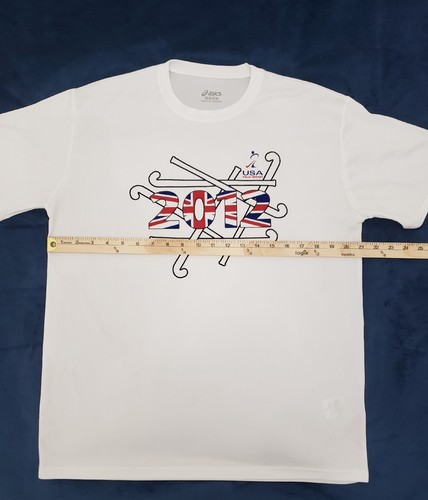 Camiseta de hockey sobre césped de Estados Unidos de los Juegos Olímpicos 2012 rara Asics 2012 talla mediana - Imagen 2 de 5