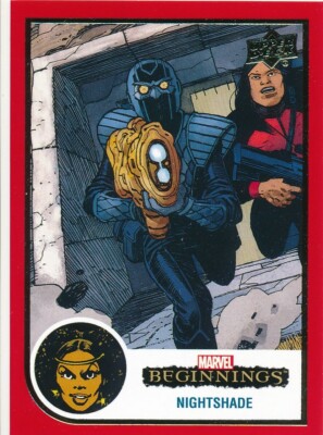 #61 NIGHTSHADE 2022(2023) Upper Deck Marvel Beginnings RED NIGHTHAWK AVENGERS