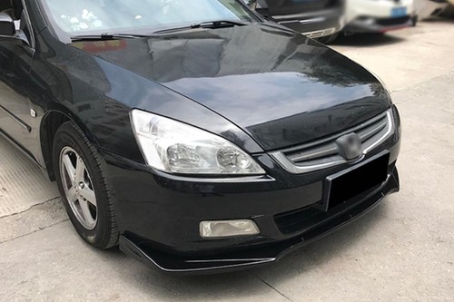 GLOSS BLACK FOR HONDA ACCORD SEDAN COUPE 2006-2008 FRONT BUMPER LIP SPLITTER - Picture 4 of 12