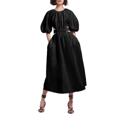 all saints black maxi dress Black Cut Out Maxi Dress