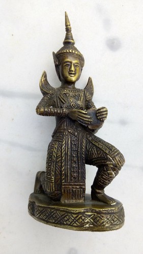 3 Bronzeskulpturen "Musiker" Thailand - Bild 6 von 6