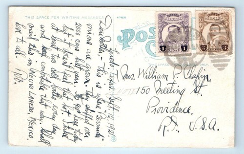 LAREDO, Texas TX ~ Bermuda Onions ESPEJO FARM 1921 Webb County Postcard - 第 2/2 張圖片