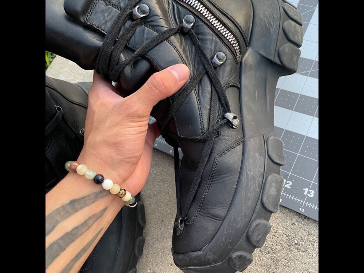 Rick Owens SS2018 “Dirt” Pentagram Hiking Boots | eBay Rick Owens SS2018 “Dirt” Pentagram Hiking Boots | eBay