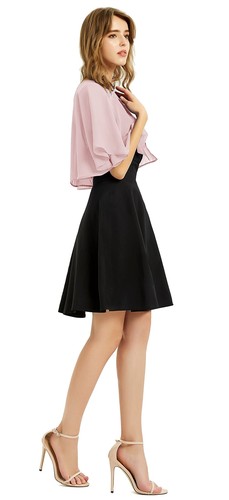 Women's Soft Chiffon Shawl Wraps Shrug for Evening Dress Wedding Cape Bolero ... - Picture 5 of 6