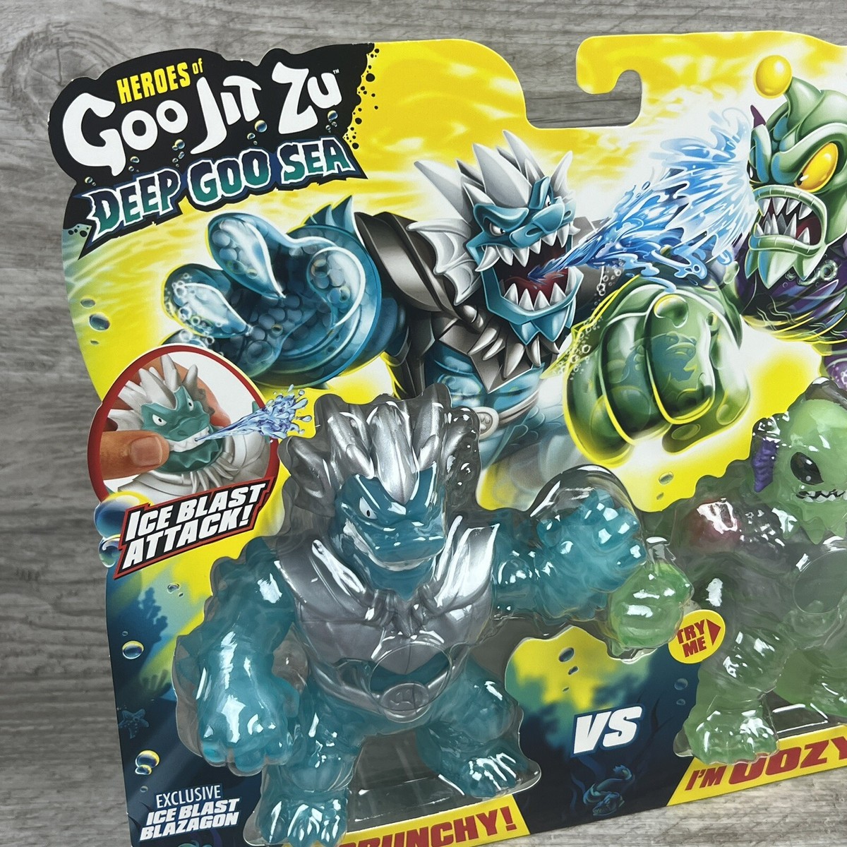Moose Toys Goo Jit Zu Blazagon Vs Horriglow Deep Goo Sea Action