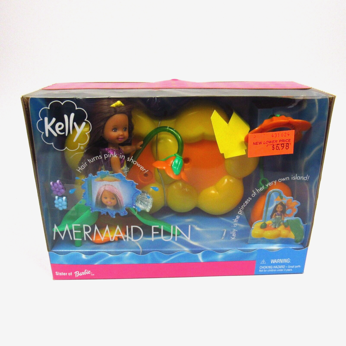 Barbie 2001 Kelly Mermaid Fun 52886 Doll Mattel African American