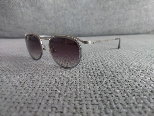 Occhiali da sole MATSUDA ovali modello M3093 argento spazzolato e grigio Lns 49-20 - Foto 3 di 9