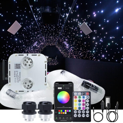 64W DIY Auto Lichtfaser LED Twinkle Sternenhimmel Glasfaser Optik Lichteffekte