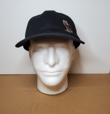 Official October’s Very Own Cap OVO 5 Panel Hat Black White Side Stripe Owl Logo OVO Drake October main image 2