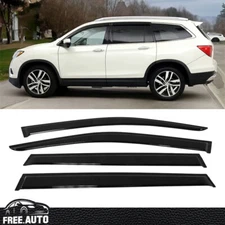 Window Visors Fits 16-22 Honda Pilot Acrylic Slim Rain Guard Vent Sun Shade 4PCS