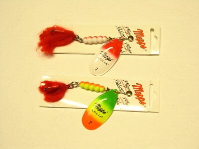Mepps Aglia Größe 7 Extra Groß - 30 Gramm Rot/Weiß oder Firetiger