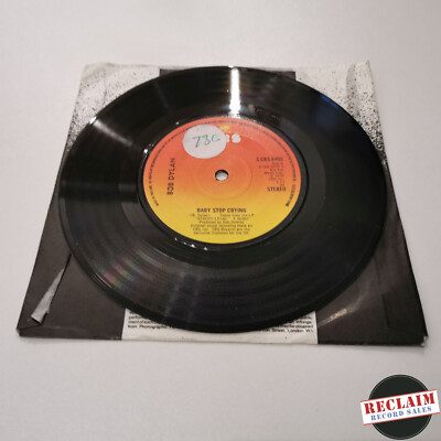 bob dylan - baby stop crying 7'' vinyl record VG