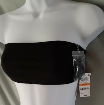Jenni Bra Black Small Bandeau Convertible Straps