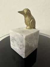 Book holder Gold Bird on Marble Stand 6"
