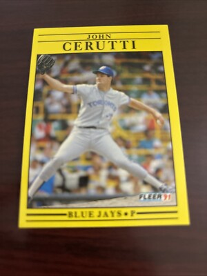 1991 Fleer John Cerutti Toronto Blue Jays #172