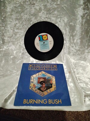 Savage Progress - Burning Bush / Tears Of Love - 7'' vinyl Single TEN27 EX/EX