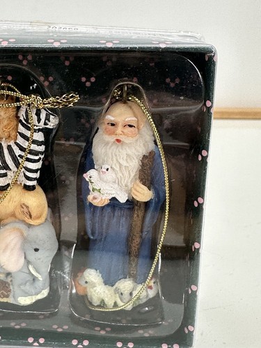 Vintage NOS Noah’s Ark Ornament 4 PC Set ~ Hand Painted 1997 - Picture 2 of 7