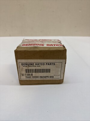 02.17.004.00 Hatco Trans 120Vsec:208/240Pri 80Va Genuine OEM HT02.17.004.00