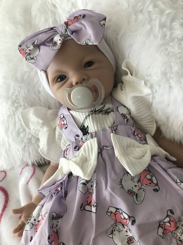 "Chupetes suaves para recién nacido reborn de silicona completa bebé niña 18"" muñeca infantil flojos" - Imagen 12 de 16
