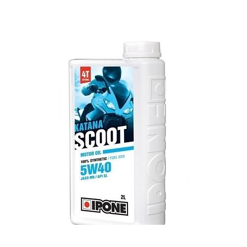 Huile IPONE Katana Scoot 5W40 évite la surchauffe et l'usure des moteurs 4T en ville 2L