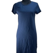 Women's Blue T-Shirt Dress Short Sleeve Casual Everyday Comfort Size S GAP