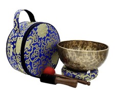 10 Antique Hand-hammered Tibetan Singing Bowl Set Meditation Kit Chakra Healing