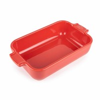 Peugeot Rechteckige Auflaufform Appolia, Ofenform, Keramik, Rot, 22 X 13 Cm